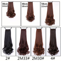 Long Curly Ponytail Extensions Drawstring Hair Accessories for Women