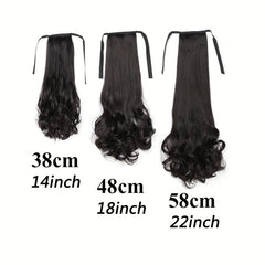Long Curly Ponytail Extensions Drawstring Hair Accessories for Women