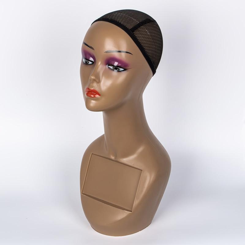 Realistic Female Mannequin Head for Wigs Makeup Display