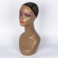 Realistic Female Mannequin Head for Wigs Makeup Display