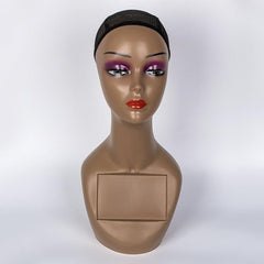 Realistic Female Mannequin Head for Wigs Makeup Display