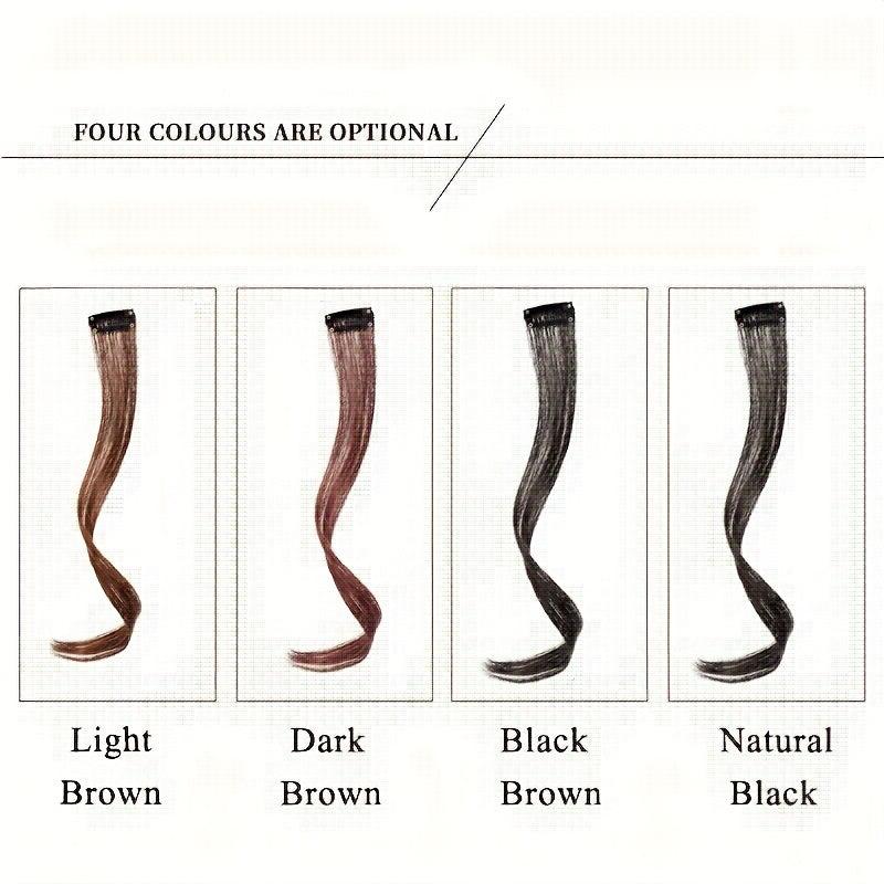 35 56 Cm Clip In Bangs Synthetic Dragon Beard Two Side Bangs