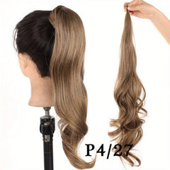Long Wavy Curly Ponytail Extensions 76 2 Cm Wrap Around Women Daily Use