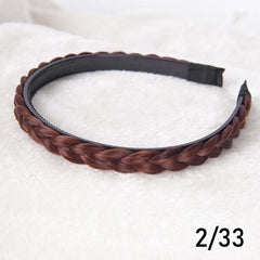 Synthetic Fishbone Braid Wig with Twist Braid Headband