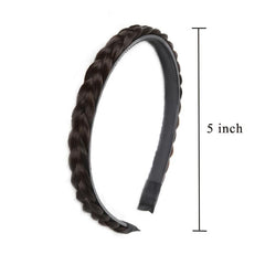 Synthetic Fishbone Braid Wig with Twist Braid Headband