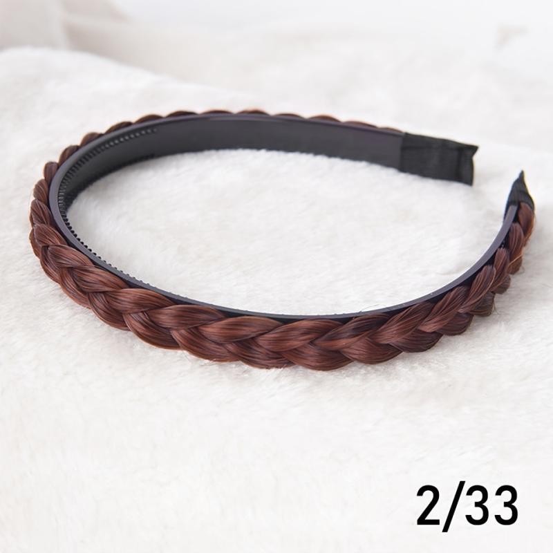 Synthetic Fishbone Braid Wig with Twist Braid Headband