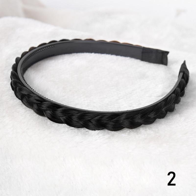 Synthetic Fishbone Braid Wig with Twist Braid Headband