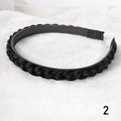Synthetic Fishbone Braid Wig with Twist Braid Headband
