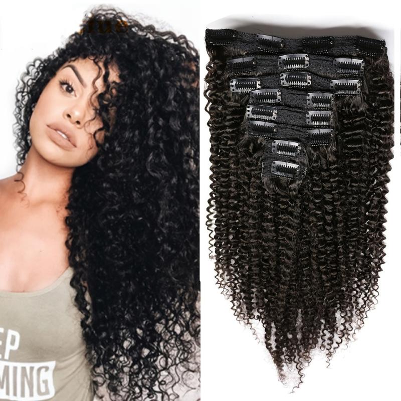 Brazilian Deep Wave Clip In Hair Extensions