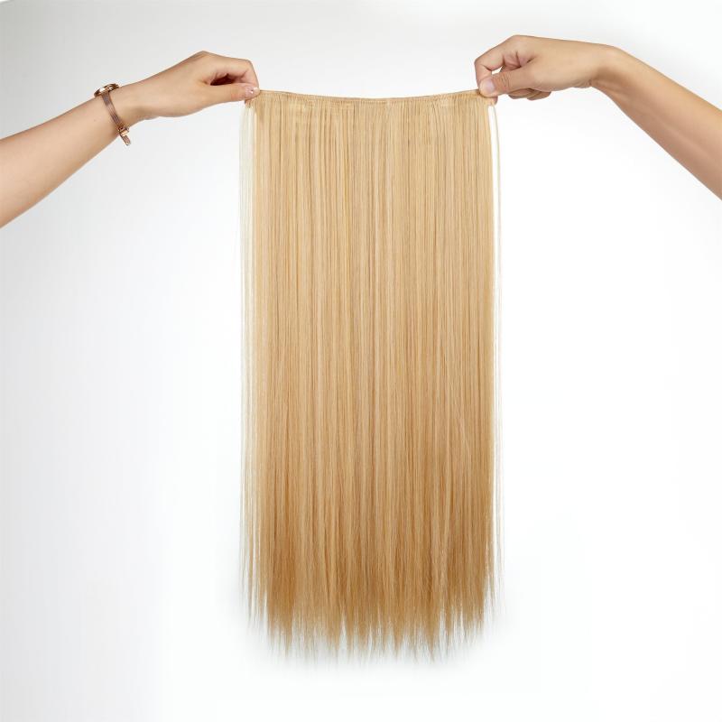 Synthetic Platinum Blonde Tape Hair Extensions 55-88 cm Straight