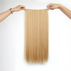 Synthetic Platinum Blonde Tape Hair Extensions 55-88 cm Straight