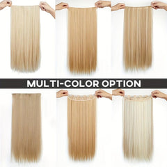 Synthetic Platinum Blonde Tape Hair Extensions 55-88 cm Straight