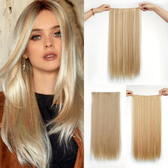 Synthetic Platinum Blonde Tape Hair Extensions 55-88 cm Straight