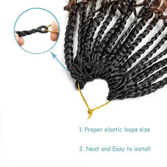 3X Box Braid Ombre Synthetic Hair Extensions For Women Hair Wigs