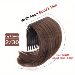 Invisible Bangs Pad Straight Hair Up Comb False Hair Extensions