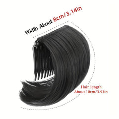 Invisible Bangs Pad Straight Hair Up Comb False Hair Extensions