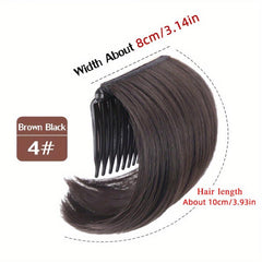 Invisible Bangs Pad Straight Hair Up Comb False Hair Extensions
