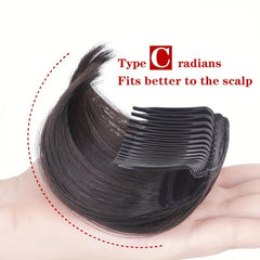Invisible Bangs Pad Straight Hair Up Comb False Hair Extensions