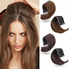 Invisible Bangs Pad Straight Hair Up Comb False Hair Extensions