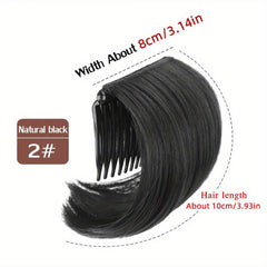 Invisible Bangs Pad Straight Hair Up Comb False Hair Extensions
