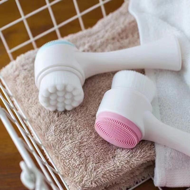 Double Side Facial Cleanser Brush
