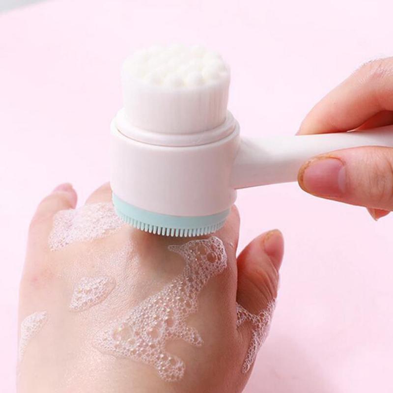 Double Side Facial Cleanser Brush