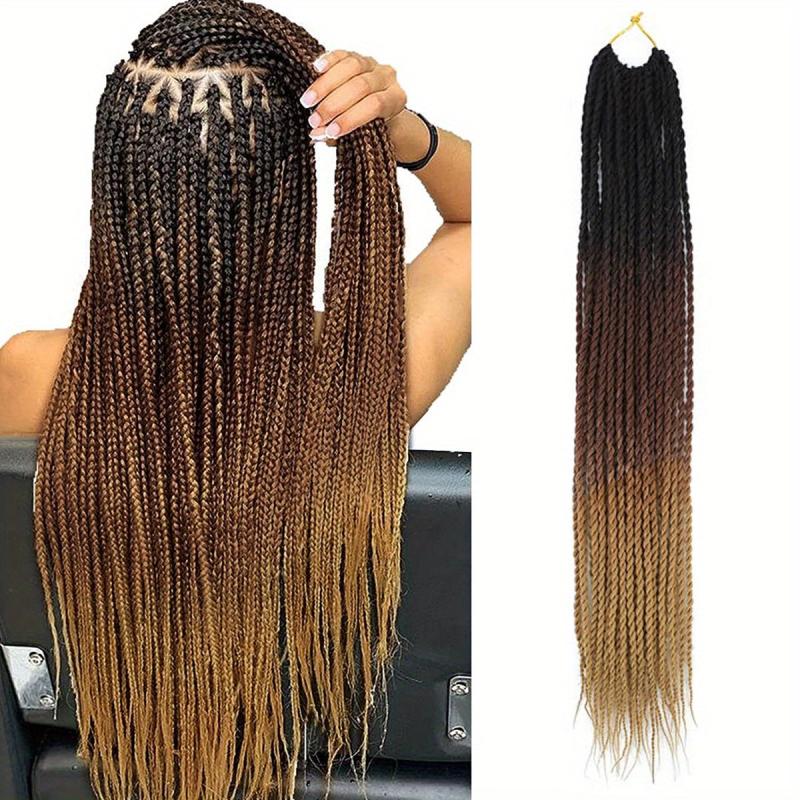 60 96 Cm Synthetic Senegalese Twist Crochet Braiding Hair Extensions