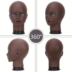 Mannequin Head Professional Beauty Model for Wig Making with T pin brown