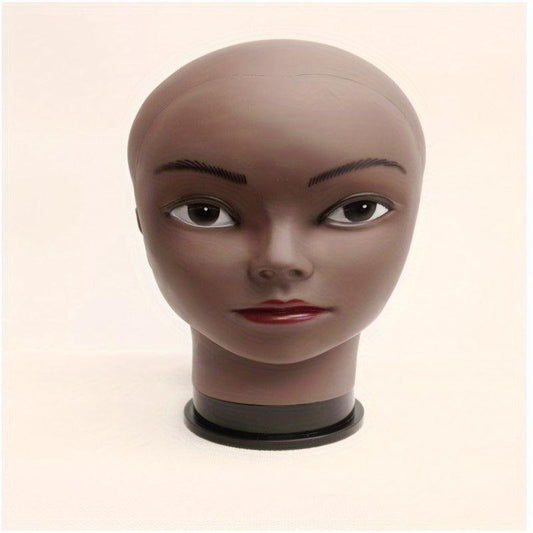 Mannequin Head Professional Beauty Model for Wig Making with T pin brown