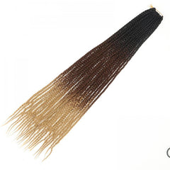 24inch Box Braid Crochet Hair 22strands Pack Pre Looped Braided Hair Extensions