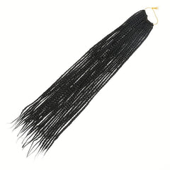 24inch Box Braid Crochet Hair 22strands Pack Pre Looped Braided Hair Extensions