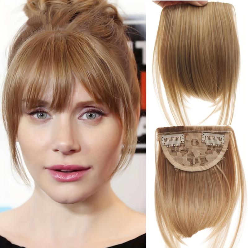 Synthetic Bangs Hair Clip Extensions Natural Fringe Bangs Clip In Front
