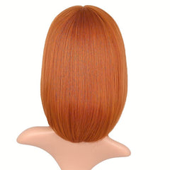 Short Bob Wig Ginger Orange 30 Heat Resistant