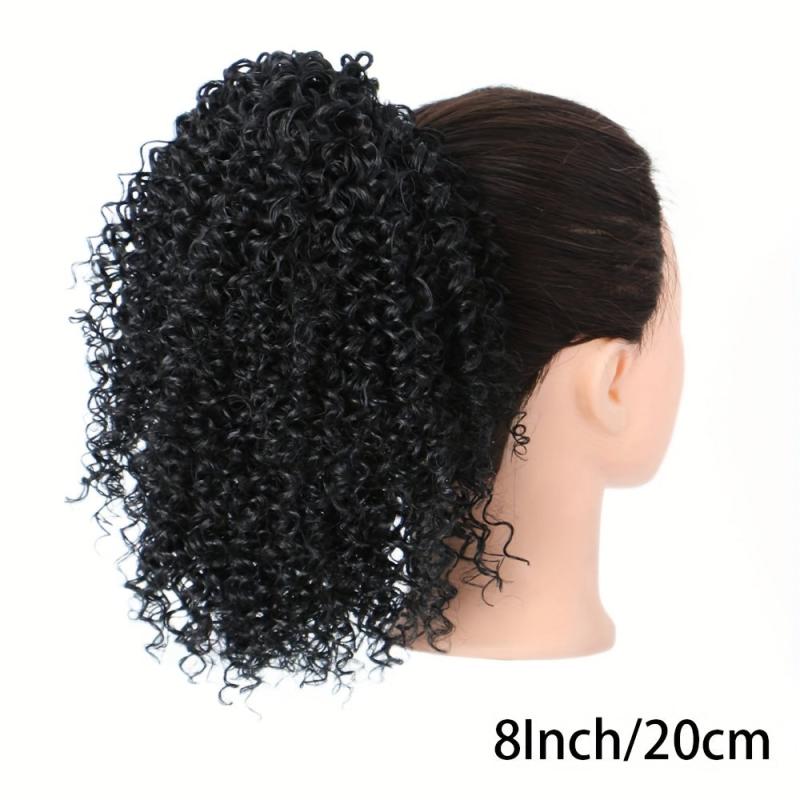 Afro Drawstring Ponytail Extensions 20 32 Cm Kinky Curly Ponytail Extensions