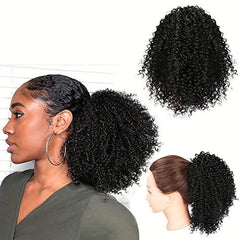 Afro Drawstring Ponytail Extensions 20 32 Cm Kinky Curly Ponytail Extensions