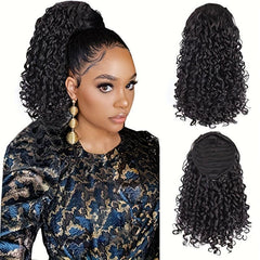 Curly Drawstring Ponytail for Women Synthetic Hair