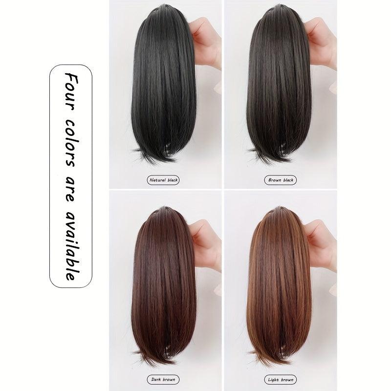Short Synthetic Ponytail Extension Claw Clip In Straight Hair Extension