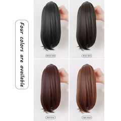 Short Synthetic Ponytail Extension Claw Clip In Straight Hair Extension