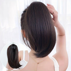 Short Synthetic Ponytail Extension Claw Clip In Straight Hair Extension