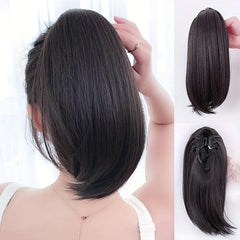 Short Synthetic Ponytail Extension Claw Clip In Straight Hair Extension