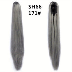 Long Straight Ponytail Hair Extensions 55-88cm Claw Clip Hairpieces