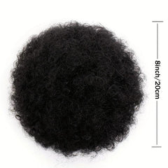 Kinky Curly Afro Puff Ponytail Extensions Short Synthetic Updo Hair Pieces