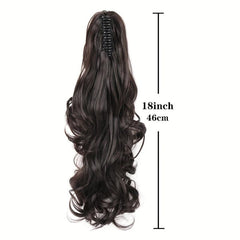 Curly Wavy Ponytail Extension Claw Clip Women Long Hair 45 & 60