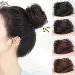 Elastic Synthetic Updo Bun Hairpiece Hair Extensions Donut Chignon