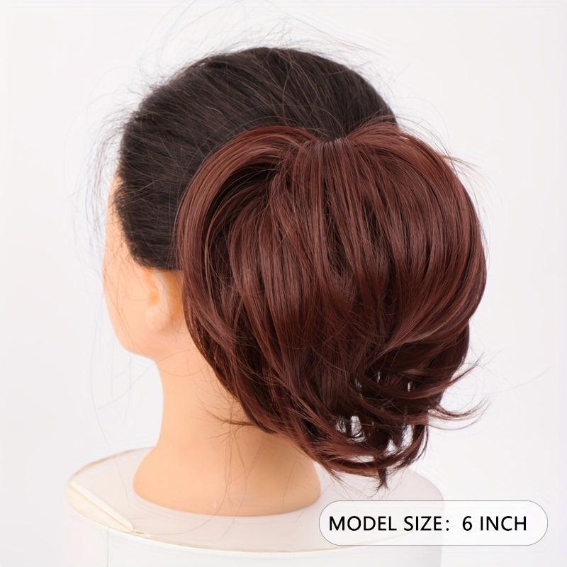 Messy Bun Hair Piece Short Ponytail Bun Extensions Hair Accessories