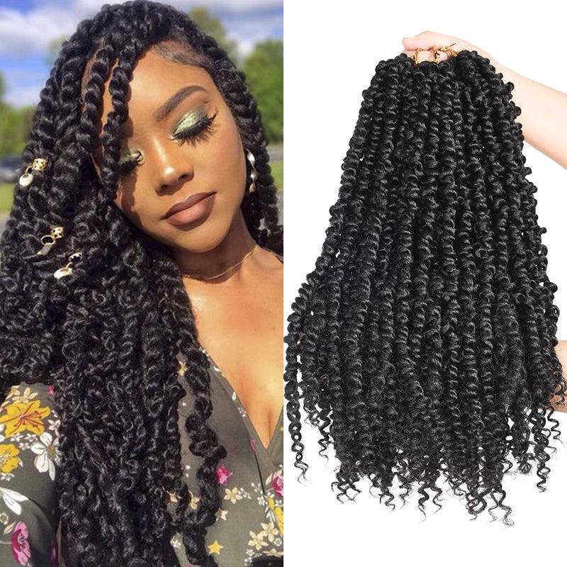 Passion Twist 18 Inch Fluffy Pre Twist Ombre Braiding Hair Crochet Extension