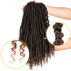 Passion Twist 18 Inch Fluffy Pre Twist Ombre Braiding Hair Crochet Extension
