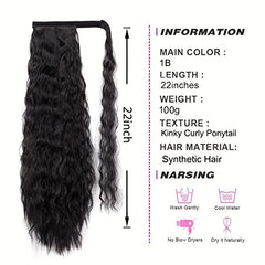 55 88 Cm Corn Wavy Ponytail Extensions For Women