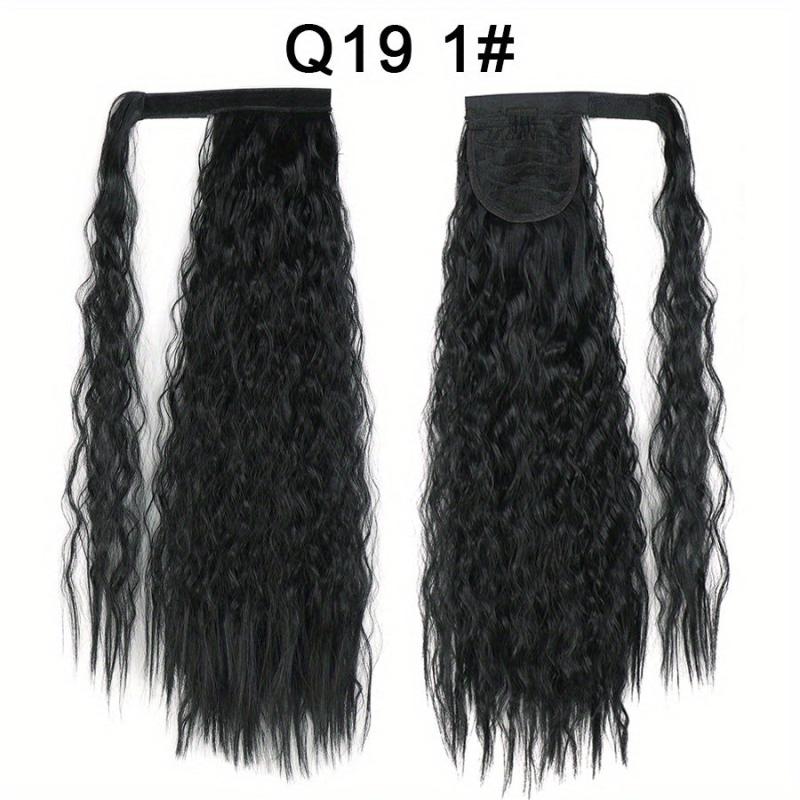 55 88 Cm Corn Wavy Ponytail Extensions For Women