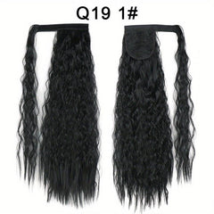 55 88 Cm Corn Wavy Ponytail Extensions For Women